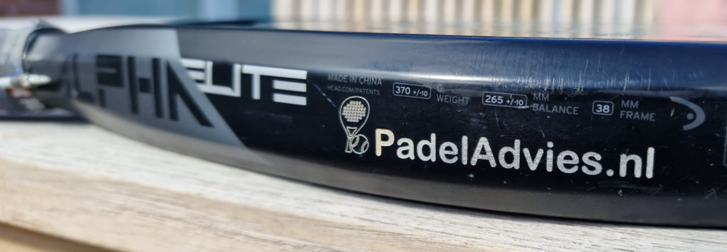 Padel racket graveren